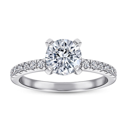 925 Sterling Silver 1.2 Carat Zircon Ring – Elegant Solitaire Band