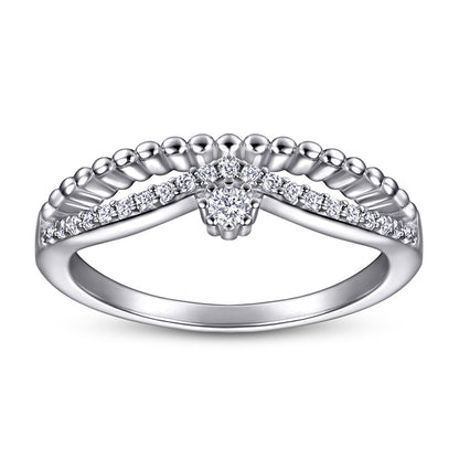 S925 Sterling Silver Stackable Ring – Gold Plated Wedding Band & Fashion Jewelry
