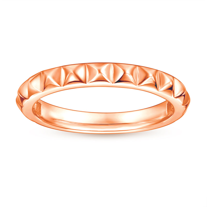 3D Triangular 925 Silver Ring - Modern Geometric Band for Women