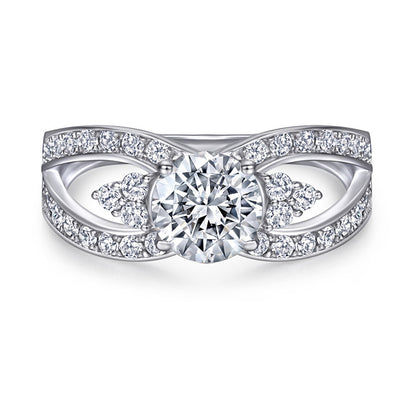 S925 Sterling Silver Stackable Couple's Ring Set - Modern Geometric Zirconia Jewelry