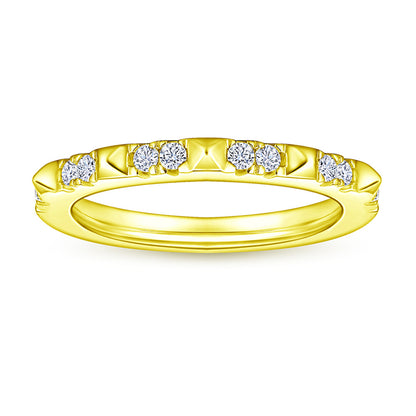 925 Sterling Silver Zirconia Ring - Classic Tarnish-Resistant Band in Rose Gold & More