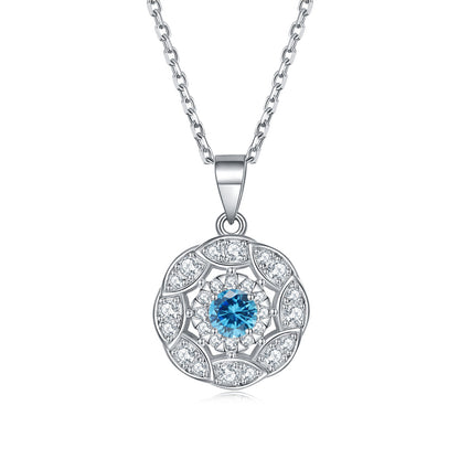 925 Sterling Silver Peridot Zircon Necklace - Modern Botanical Jewelry