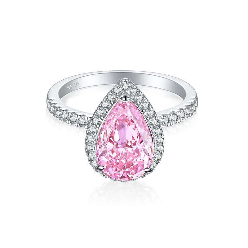 4ct Gemstone 925 Silver Ring - Bold Flame & Ice-Cut Statement Band for Women