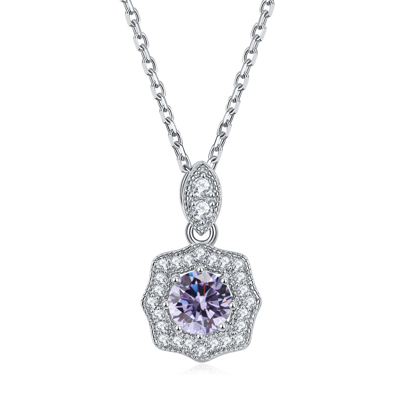 925 Sterling Silver Star Pendant Necklace - Personalized Birthstone Jewelry