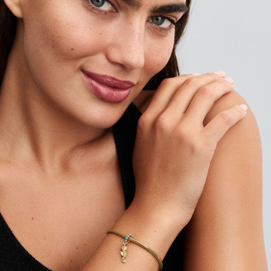 14k Gold Seahorse Charm