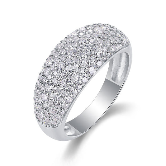 Sleek Circle Diamond Ring for Women