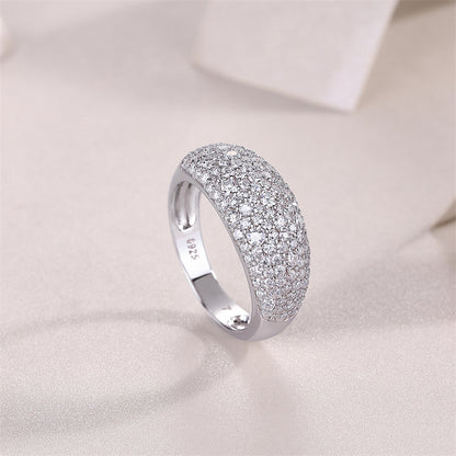 Sleek Circle Diamond Ring for Women