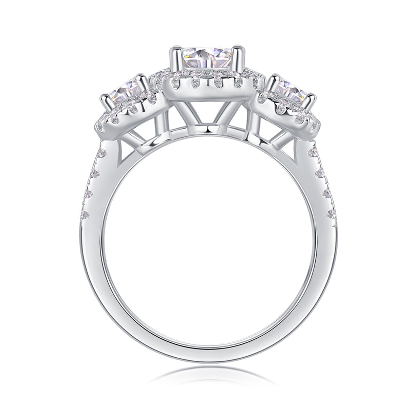 Sleek Circle Diamond Ring for Women