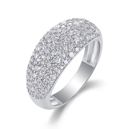 Sleek Circle Diamond Ring for Women