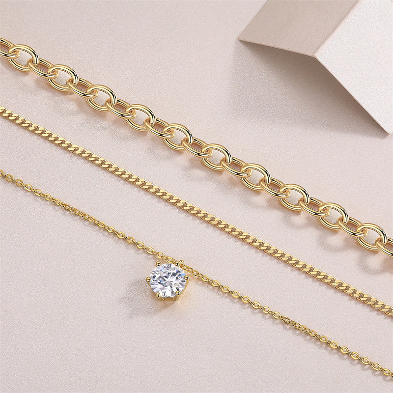 Sleek Women's Sterling Silver Necklace for Fashionable Looks