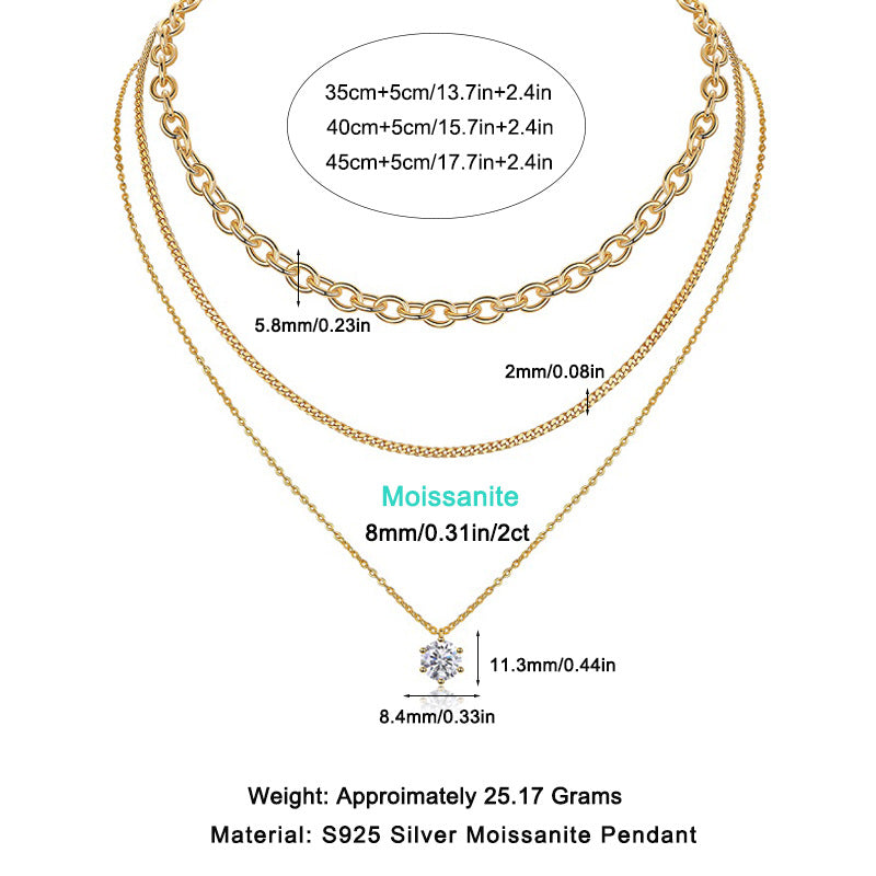 Sleek Women's Sterling Silver Necklace for Fashionable Looks