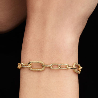 14k Gold Small Link Chain Bracelet