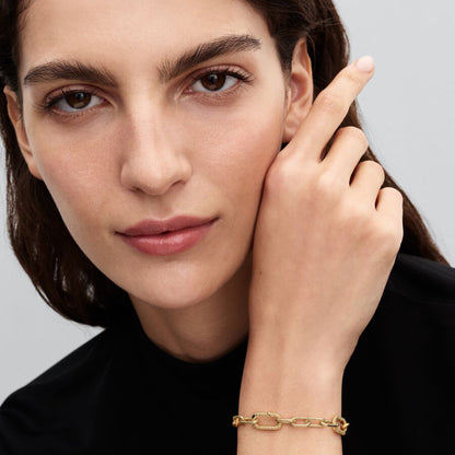 14k Gold Small Link Chain Bracelet