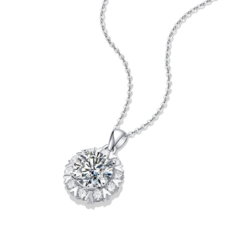 Sophisticated Geometric Snowflake Necklace