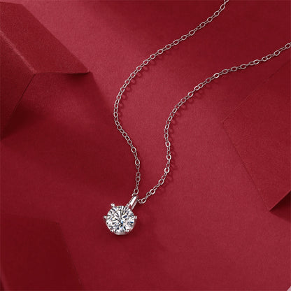 Sophisticated Hexagon Moissanite Necklace