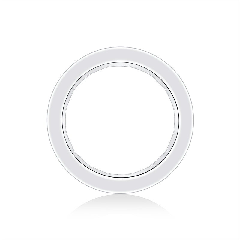 Sophisticated Moissanite Silver Ring