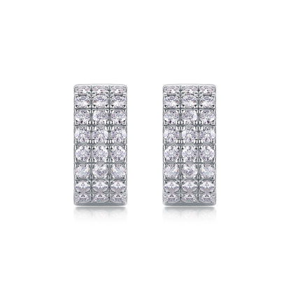 Sophisticated Round Cut Moissanite Earrings for Women