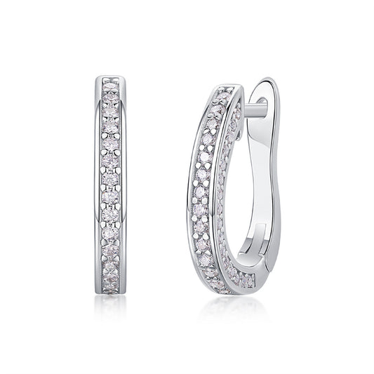 Sophisticated Round Cut Moissanite Earrings for Women