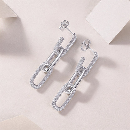 Sophisticated Round Cut Moissanite Earrings for Women