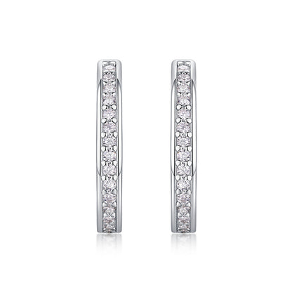 Sophisticated Round Cut Moissanite Earrings for Women