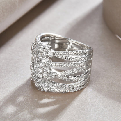 Sophisticated Round Ring in Sterling Silver