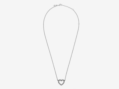 Sparkling Open Heart Necklace