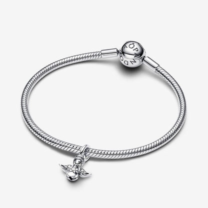 Holiday Angel Charm CZ Stones