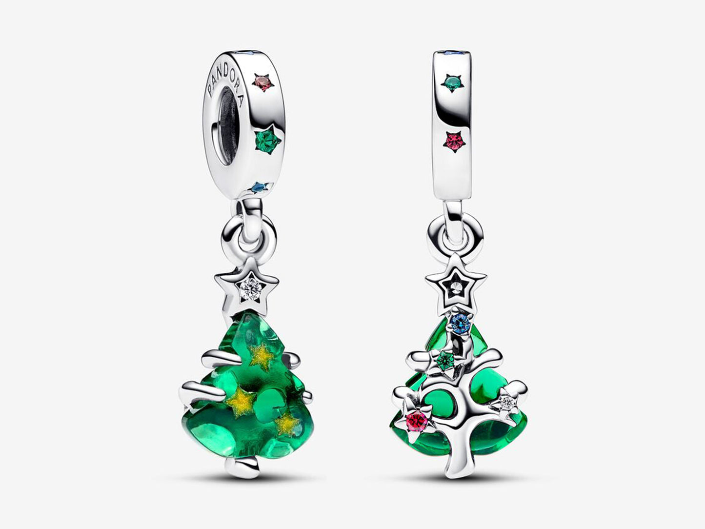 Sparkling Christmas Tree Dangle Charm