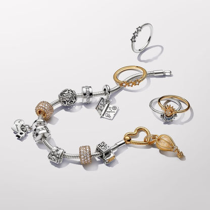 Gold Hot Air Balloon Charm