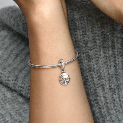 Sparkling Family Tree Dangle Charm