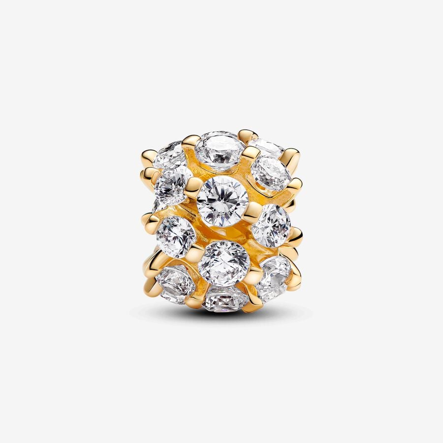 Sparkling Round Charm