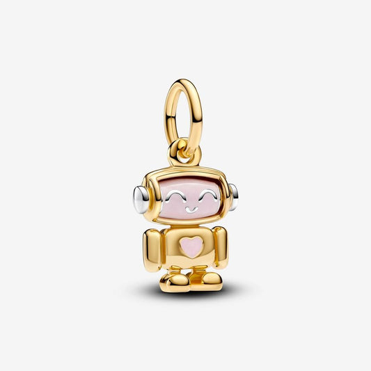 Sterling Silver Robot Charm