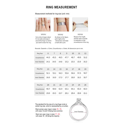 Star Solitaire Moissanite Ring - 925 Sterling Silver Cherry & Persimmon Knuckle Ring