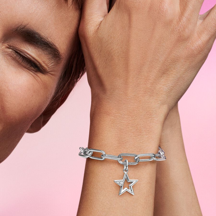 Sparkling Star Medallion Charm