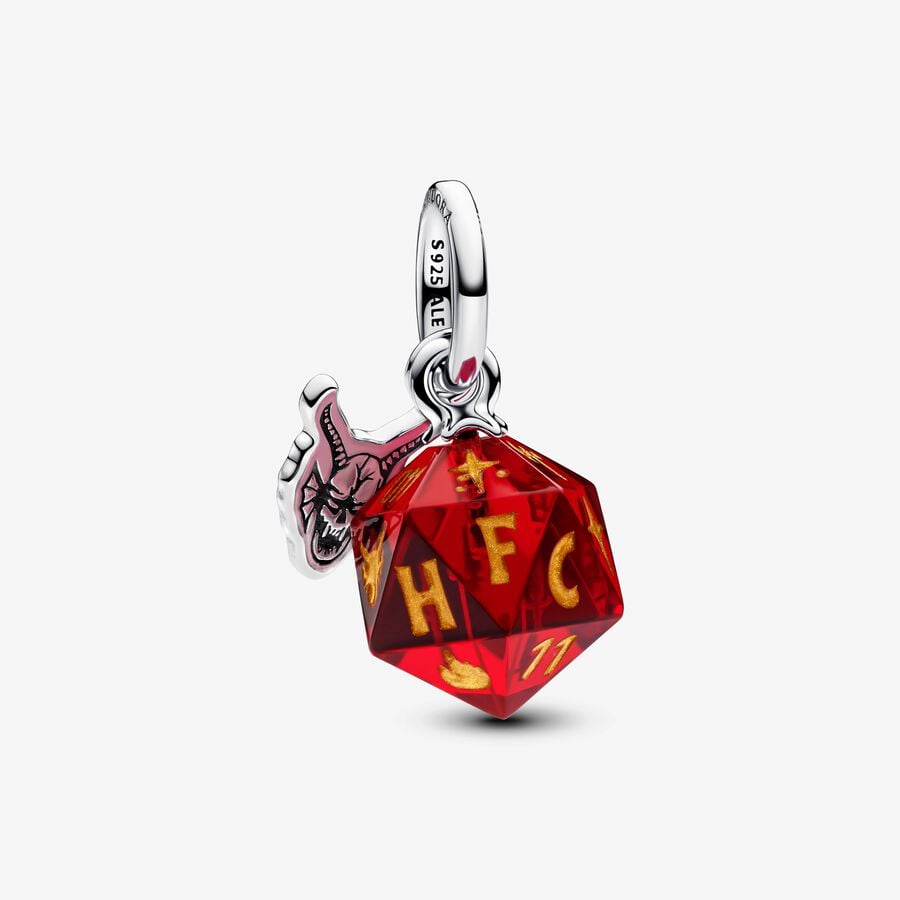 Hellfire Club D20 Glass Charm