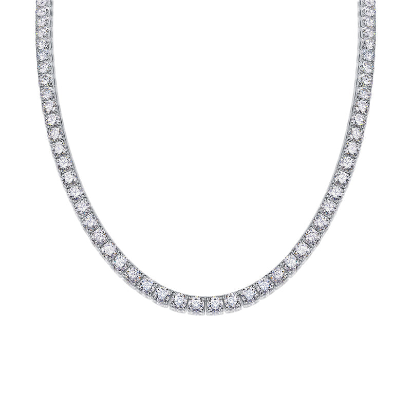 Stunning Tennis Chain Necklace Featuring Moissanite Stones