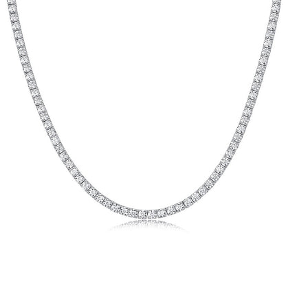 Stunning Tennis Chain Necklace Featuring Moissanite Stones