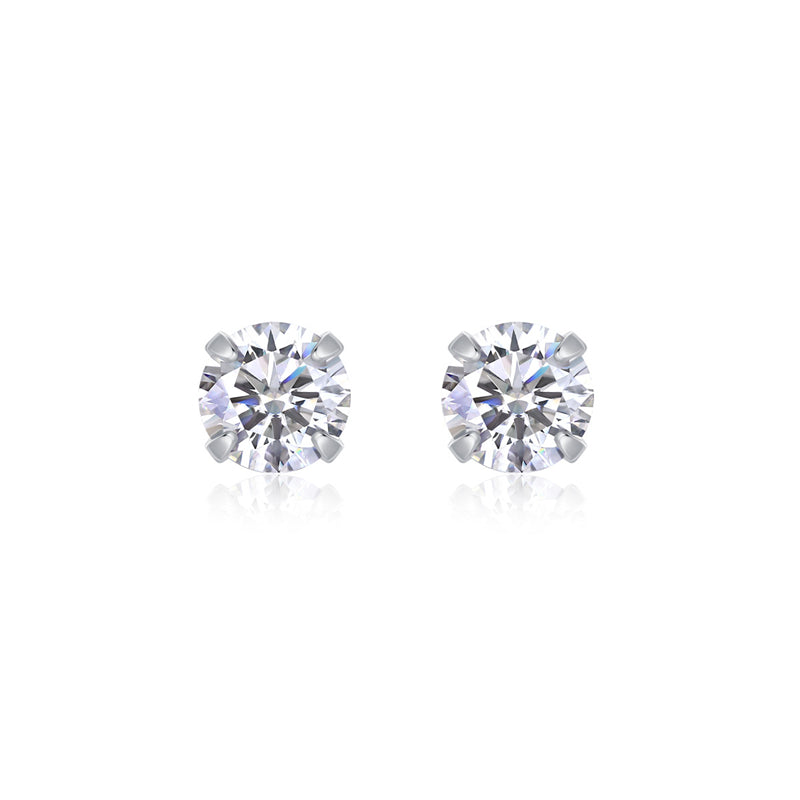 Stylish 925 Silver Moissanite Earrings with Geometric Accents