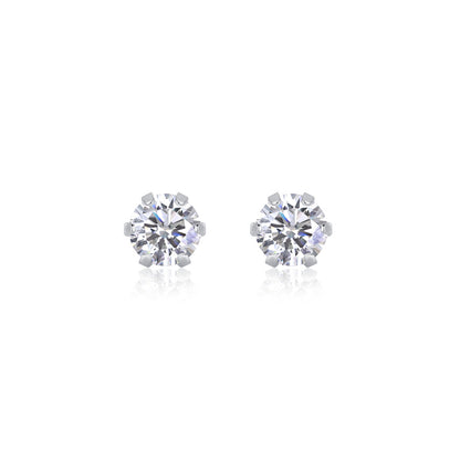Stylish 925 Silver Moissanite Earrings with Geometric Accents