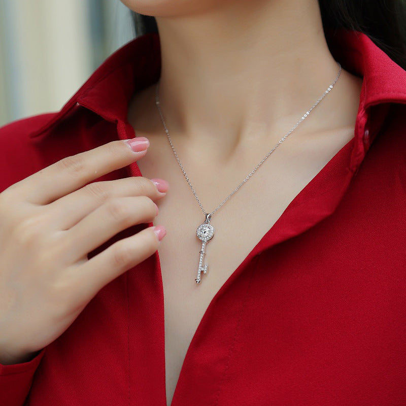 Stylish Geometric Key Necklace for Women