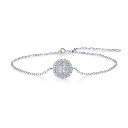Stylish Women's Moissanite Bracelet with Geometric Design