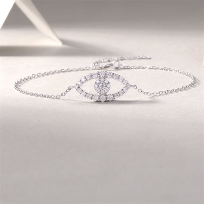 Stylish Women's Moissanite Bracelet with Geometric Design