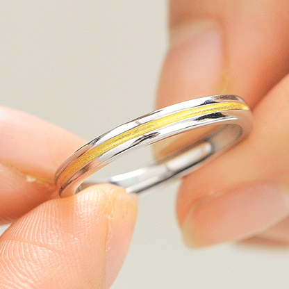 "Sunbeam" Couple Rings - 925 Sterling Silver Adjustable Matching Set