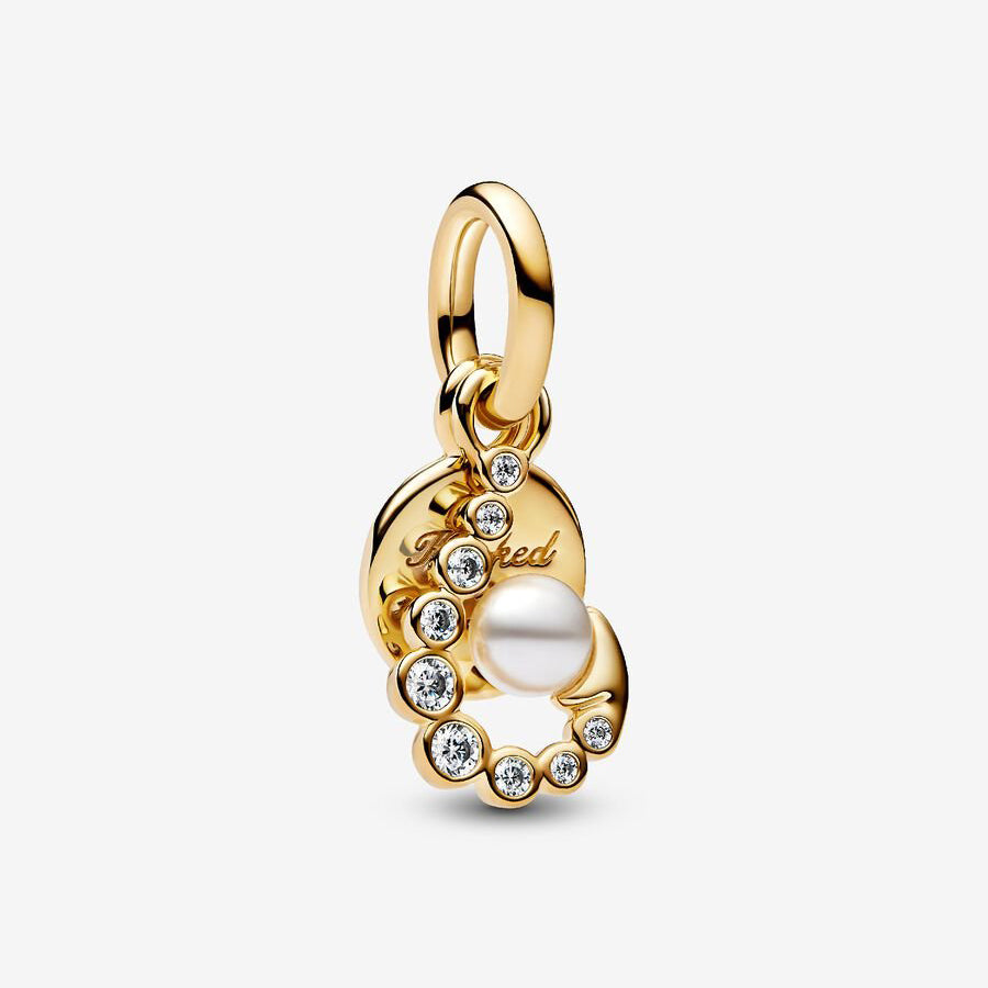 14k Gold Sunrise Medallion Charm