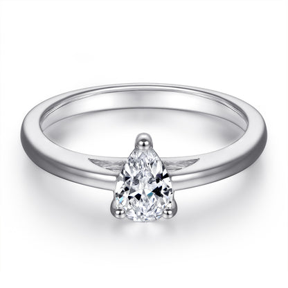 Teardrop Zirconia 925 Silver Ring - European Best-Selling Wedding Band