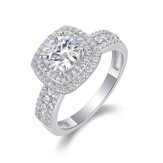 Timeless Geometric Moissanite Band for Women