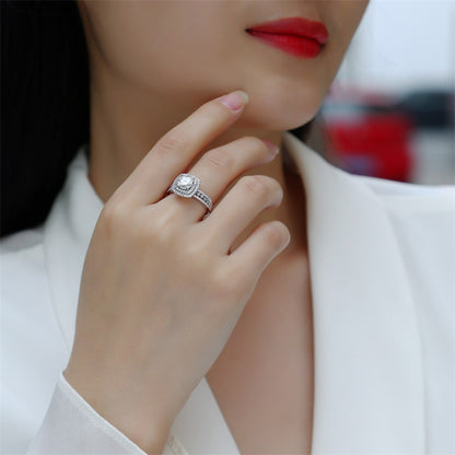 Timeless Geometric Moissanite Band for Women