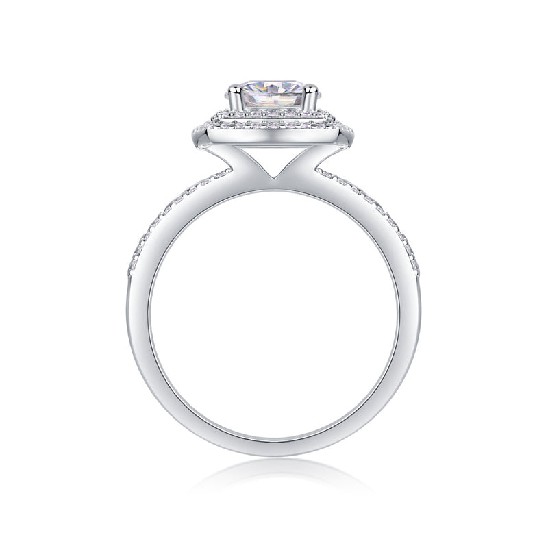 Timeless Geometric Moissanite Band for Women