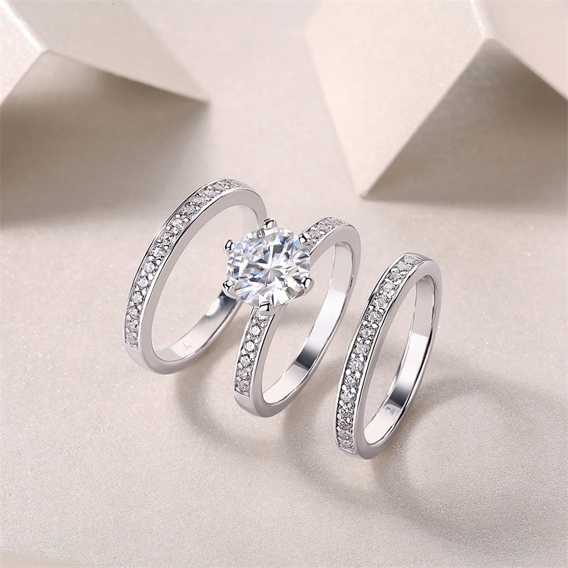 Timeless Geometric Moissanite Band for Women and Men