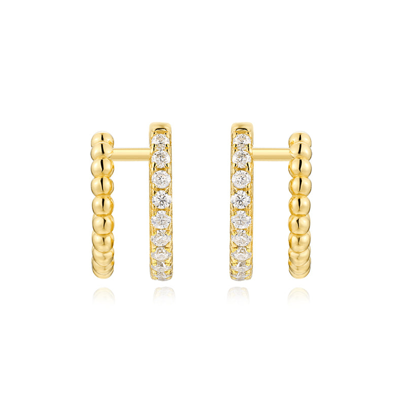 Timeless Geometric Moissanite Earrings for Women